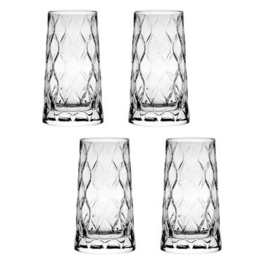 Imagem de Copo De Vidro Pasabahçe 450 ml Leafy 4 Peças