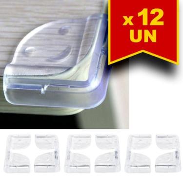 Imagem de Kit 12 Protetores de Quina Cantos Mesa Bebê Vidro em Silicone - Yaay