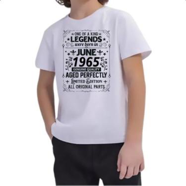 Imagem de Camiseta Infantil Legends Were Born JUN-1965 - Alearts, 16