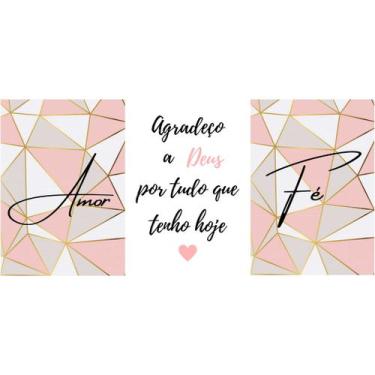 Imagem de Quadros plaquinhas MDF 3 pçs A4 - Agradeço a Deus - 64 - OS ARCANJOS