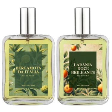 Imagem de Kit Perfume Masc. Bergamota E Laranja Doce Brilhante 100Ml - Essência 