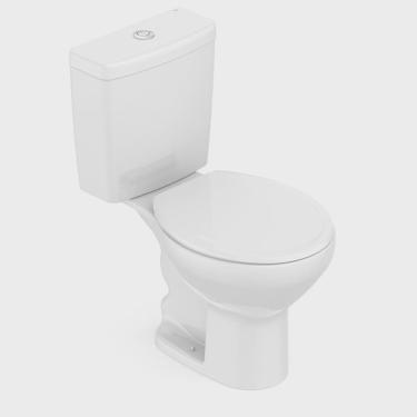 Imagem de Kit de Bacia com Caixa Acoplada e Assento Azálea Celite