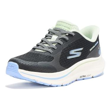 Imagem de Skechers Tênis feminino Go Run Consistent 2.0 Captiva Hands Free Slip-ins, Preto/Menta, 39