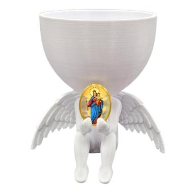 Imagem de Anjo da Guarda Anjinho Nossa Senhora Auxiliadora Vasinho - Point da Fe