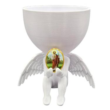 Imagem de Anjo da Guarda Anjinho São Judas Vasinho Decoração - Point da Fe