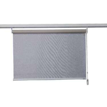 Imagem de Cortina Persiana Rolo Roller Linho Luxo CINZA Blackout (1,50Larg x1,50Alt) TL4138