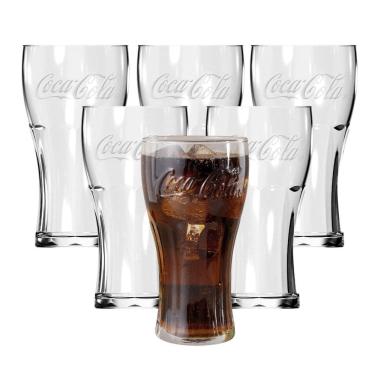 Imagem de Jogo Copo Coca-Cola Contour Vidro 300ml 6 Unidades - Nadir