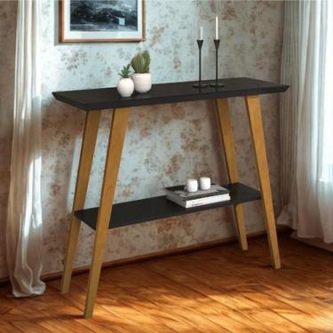 Imagem de Aparador Monaco Pés Modelo Palito Com Prateleira Adicional - Valuchi, 