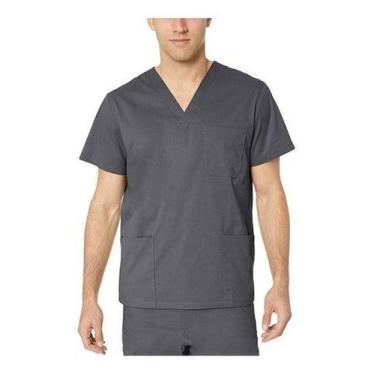 Imagem de Não Amassa Pijama Cirúrgico Masculino Oxford Conjunto - Dona Moça, Cin