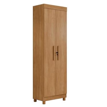 Imagem de Armário Multiuso Roma 2 Portas 5 Prateleiras Com Chave Benetil Cinamomo
