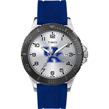 Imagem de Timex Tribute Relógio masculino Gamer 42 mm Quartzo com pulseira de silicone, Kentucky Wildcats, Relógio de quartzo