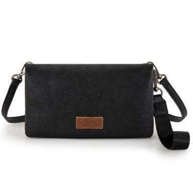 Imagem de Carteira de pulso Wrangler WG176-4001BK com bloqueio de RFID feminina 