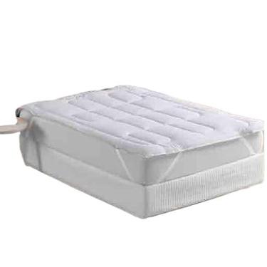 Imagem de Pillow Top Protetor De Colchão 400 Fios Macio Super King Queen Casal(branco,King)