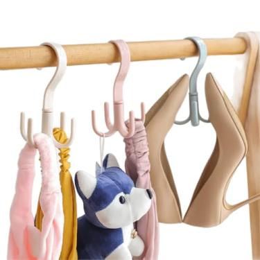 Imagem de Exclusivo 12 Unid. Cabides Giratório Cabideiro Para Tenes, Meias e Cintos * Funcional, Guarda Roupas, Closet,Varal e ETc