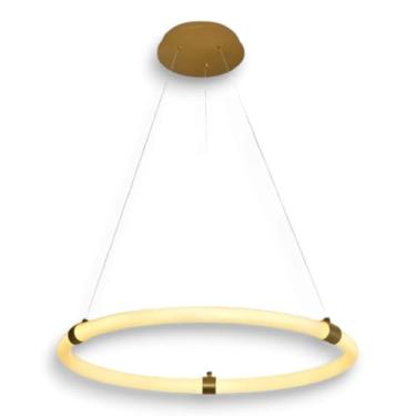 Imagem de Luminaria Pendente Lustre Led Sala 1 Arco Círculo Mg118
