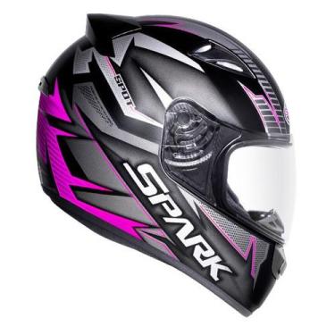 Imagem de Capacete Feminino Moto Ebf New Spark Spot Rosa Fosco, Rosa Fosco, 58