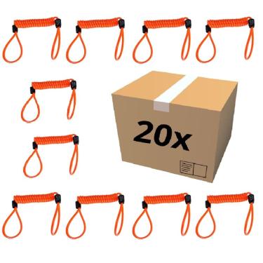 Imagem de KIT COM 20 Cabo Lembrete Trava Disco Cadeado Capacete Moto FAN Titan CG160 FAZER YBR FACTOR PCX POP BIS