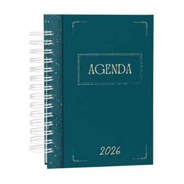 Imagem de Agenda 2026 Comercial - Visão Diária c/Horário E Planejamento, 404 páginas, Papel 90gr/m², Tamanho A5 (15x21cm) (Azul)