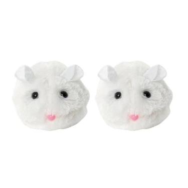 Imagem de Kit 2 Rato De Corda Brinquedo Ratinho Interativo Treme-Treme Para Pets