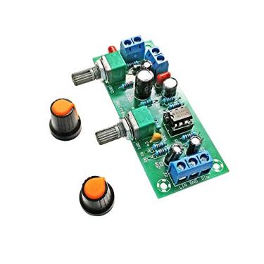 Imagem de Placa de pré-amplificador de subwoofer com excesso de peso de 12 V de potência única alta fidelidade placa de filtro passa-baixa