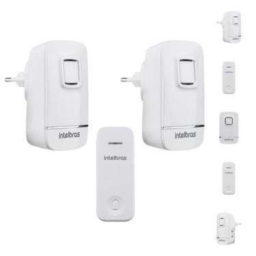 Imagem de Kit Campainha Sem Fio Intelbras CIK 200 com 2 Pontos Internos Instalaç
