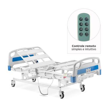 Imagem de Cama Hospitalar DX3 Dellamed com Controle Remoto - Ajuste Automático em 3 Posições