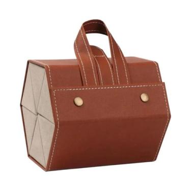 Imagem de Estojo De Armazenamento De Óculos De Sol De Couro PU Dobrável 5 6 Slot