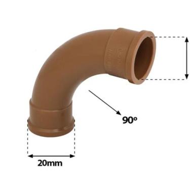 Imagem de Kit 6un Curva de 90 solda 20mm Krona ref 406