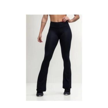 Imagem de Calça Legging Plus Size Bailarina Flare Modela bumbum Cintura Alta P a