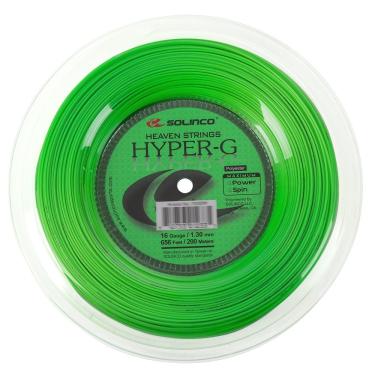 Imagem de Corda Solinco Hyper G 16 1.30mm Rolo Com 200 Metros Verde