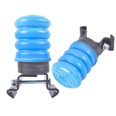 Imagem de Getanye Mola auxiliar de suspensão TSS-107-40, capacidade de 1400 (lb) a 50% de compressão, molas auxiliares de ar esquerda/direita para configuração de reboque de eixo de mola 3000-5000 GAWR