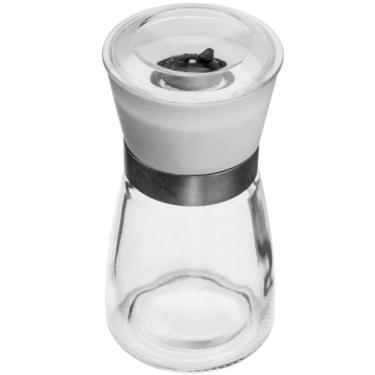 Imagem de Kit 24 Moedores de Sal e Pimenta 170ml Manual Vidro Triturador Moinho Cerâmica Lyor