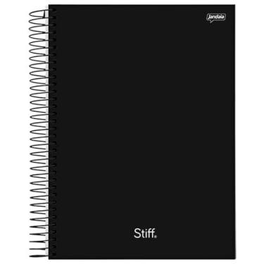 Imagem de Caderno Universitário 10 Matérias Stiff Slim Preto Jandaia 1046429