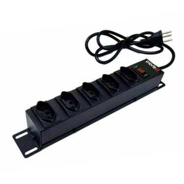 Imagem de Filtro De Linha Ts Shara Pdu Protetor 5 Tomadas - 560 Preto Bivolt
