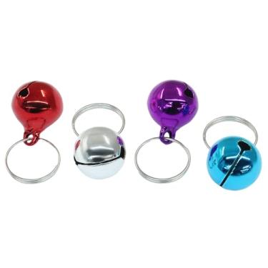 Imagem de Kemcatui 24 peças de sinos de gato com som alto e nítido, sinos para cães antiperda, acessórios de pingente de pequeno animal de estimação para donos de animais de estimação (cor mista)