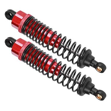 Imagem de Alomejor Excelente Artesanato RC Struts de Choque de Carro Damper à Prova Ferrugem para 1/10 Carro Corrida RC Red 2pcs para EM, DHK (85 mm)