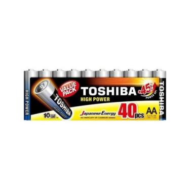 Imagem de Pilha Alcalina AA 1,5V LR6GCP (C/40 Pilhas) Toshiba
