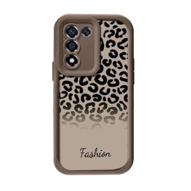 Imagem de YOGISU Para S22 UltraWrist, alça de pulso com corrente e capa com cordão de estampa de leopardo (para S22 Ultra/J22-Coffee)