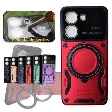 Imagem de Capa anti-impacto Lens para XIAOMI: : Resistência e Versatilidade (vermelho, POCO X7 PRO)