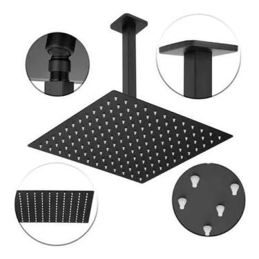 Imagem de Ducha Chuveiro De Teto Preto 2020 Slim - Nakasaki
