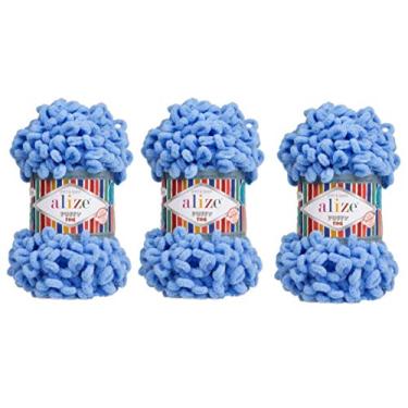 Imagem de Alize Cobertor de micropoliéster Puffy Fine Baby Lote de fios, 3 skn, 300 g, 48 jardas (112)