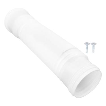 Imagem de Chuva Gutter Downspout Extensão flexível extensível Drain Away Extender Design retrátil prova de desgaste para Outdoor Villa Rodada Downpipe PE ABS Material 20 59in (Branco)