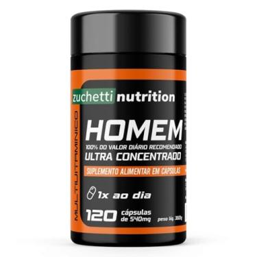 Imagem de Multivitaminico homem 120 cápsulas polivitaminico Zuchetti nutrition vitamina az homem