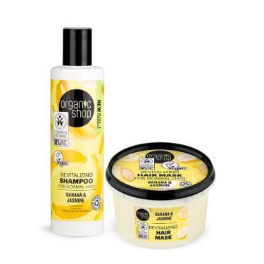 Imagem de Kit Shampoo e Máscara Cabelo Liso Organic Shop