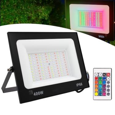 Imagem de Refletor Led Holofote 400w Rgb Colorido Bivolt C/Controle