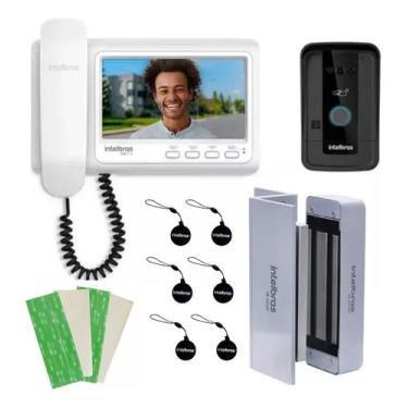 Imagem de Kit Videoporteiro Ivr 7 Id Com Fechadura Eletroímã - Intelbras