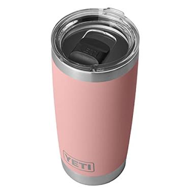 Imagem de Copo térmico YETI Rambler de 590 ml, aço inoxidável, isolamento a vácuo, com tampa MagSlider, rosa Sandstone
