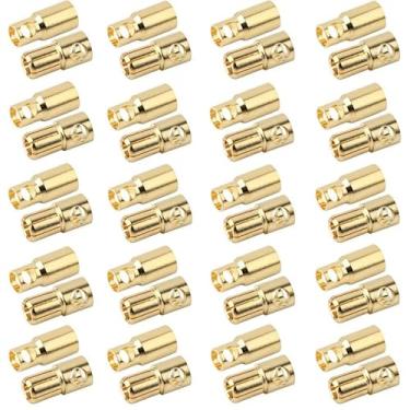 Imagem de 20 Pairs2.0-6.0mm Banana Plug Bullet Connector Adapter (20Pairs 6.0mm)