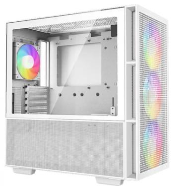 Imagem de Gabinete Gamer Deepcool Ch560 Wh, ARGB, Mid Tower Vidro, Branco