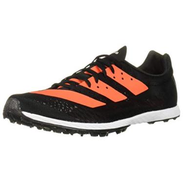 Imagem de adidas Tênis de corrida feminino Adizero Xc Sprint, Preto/Solar Laranja/Branco, 5.5